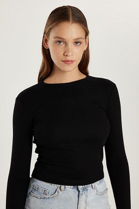 بلوز مشکی زنانه ساده Tudors - کد 931327089