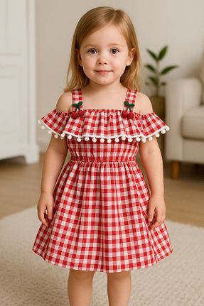 لباس قرمز بچه گانه بافتنی FK HERA STORE - کد 824953481