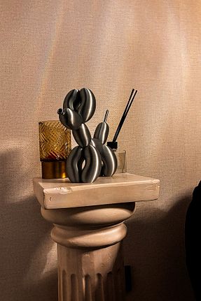 اجسام تزئینی و بیبلو طوسی پلاستیک sob3studio - کد 929417368