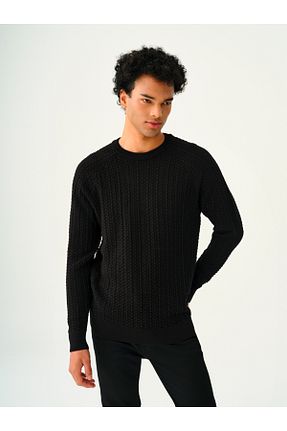 پلیور مشکی مردانه ساده Loft - کد 859028376