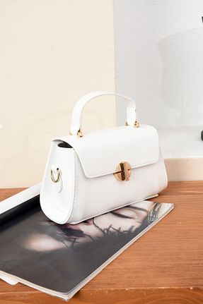 کیف دوشی سفید زنانه چرم مصنوعی Handley - کد 931342470