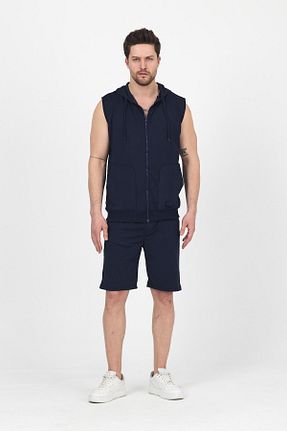 ست بالاتنه و پائین تنه مشکی مردانه بافت DAMGA JEANS - کد 931341042
