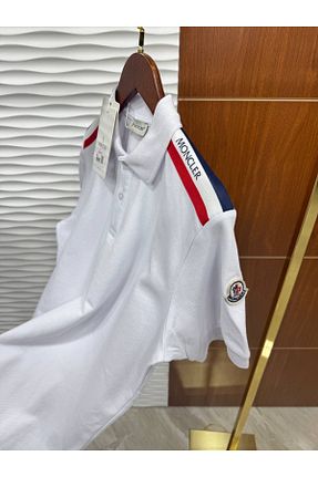 پولوشرت سفید مردانه %100 پنبه Moncler - کد 931365228