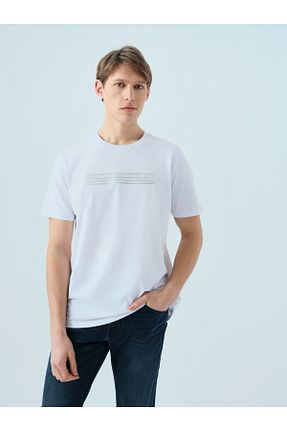 تیشرت سفید مردانه اسلیم فیت Loft - کد 921360238