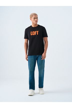 شلوار سرمه ای مردانه جین Loft - کد 922270791
