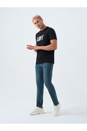 تیشرت مشکی مردانه رگولار Loft - کد 922270557