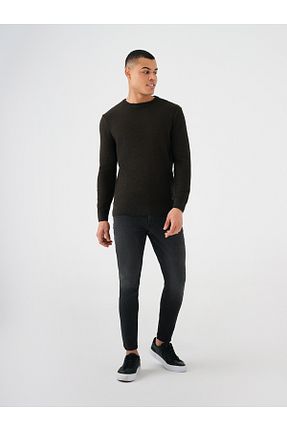 پلیور خاکی مردانه ساده Loft - کد 890098841