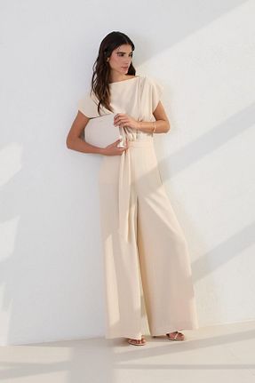 سرهمی بژ زنانه بدون آستین Setre - کد 893597444