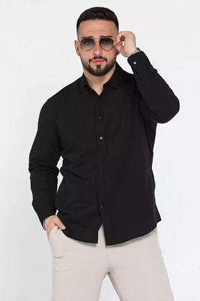 پیراهن مشکی مردانه اسلیم فیت MİSHAR İTALİA - کد 931390117