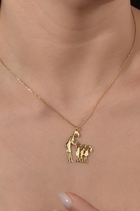 گردنبند نقره طلائی زنانه 925 عیار Nox Jewelry - کد 931374889