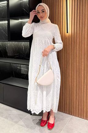 لباس حجاب بژ زنانه رگولار Julude - کد 931384619