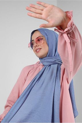 شال سرمه ای زنانه پلی استر Alvina - کد 802131712