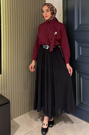 دامن حجاب مشکی زنانه بافتنی Julude - کد 931383727