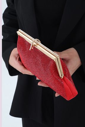 کیف مجلسی قرمز زنانه پارچه ای By EDUU - کد 931382424