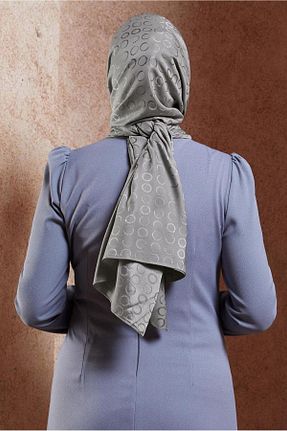 شال طوسی زنانه پلی استر Alvina - کد 871312367