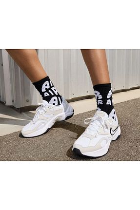 کفش اسنیکر سفید زنانه بند دار Nike - کد 931398084