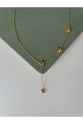 گردنبند استیل ( فولاد ) زرد استیل (فولاد) Store - کد 931393852
