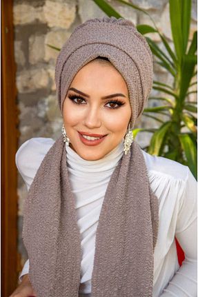 کلاه شنای حجاب نباتی زنانه Aişe Tesettür - کد 47487745