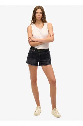 شلوارک و برمودا مشکی زنانه جین SUPERDRY - کد 931424652