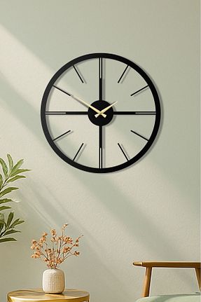 ساعت دیواری مشکی 49 x 49 İmvulart - کد 883611063