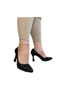 کفش پاشنه بلند کلاسیک مشکی زنانه چرم مصنوعی Fiyra - کد 931430884