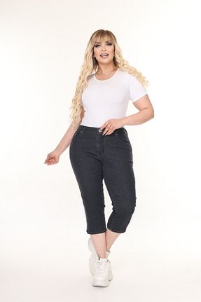 شلوارک و برمودا سایز بزرگ مشکی زنانه فاق بلند Era Lisa - کد 931429999