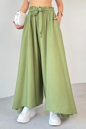 شلوار سبز زنانه بافتنی Cappmoda - کد 931434042