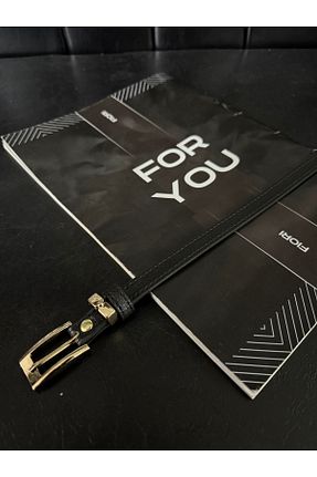 کمربند مشکی زنانه زنجیر Fiori - کد 931431780