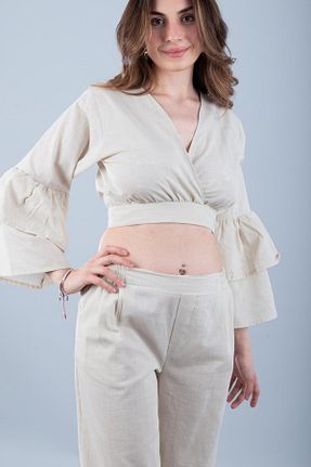 شلوار بژ زنانه پنبه ای Bonitas Beachwear - کد 931434969