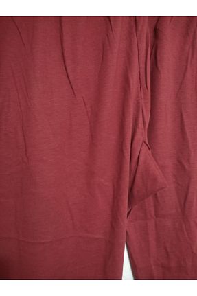 ساق شلواری سایز بزرگ زرشکی زنانه بافتنی TOKSOY - کد 931438605