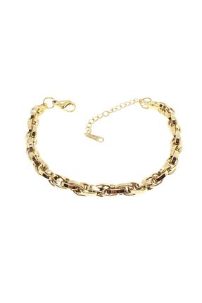 دستبند استیل (فولاد) زرد زنانه استیل (فولاد) delal shop - کد 931434761
