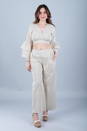 شلوار بژ زنانه پنبه ای Bonitas Beachwear - کد 931434969