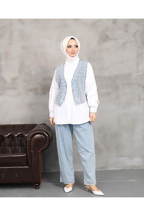 ست بالاتنه و پائین تنه آبی زنانه جین Hatun Atila - کد 931441900