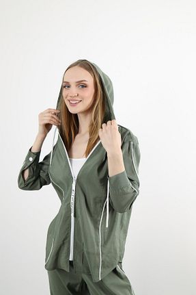 کت خاکی زنانه رگولار Butik Suat - کد 928044095