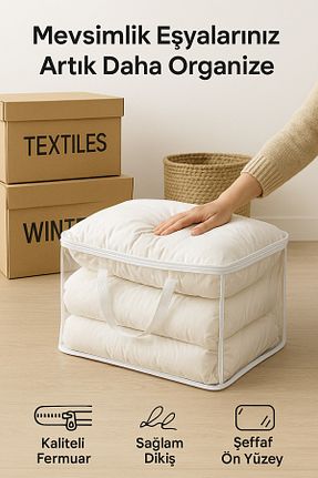 خورجین سفید خط کشی HİG HOME - کد 928892489