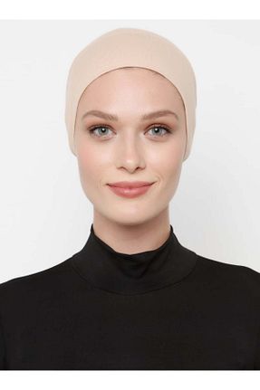 کلاه شنای حجاب بژ زنانه Ecardin - کد 72264460