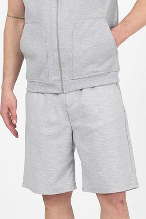 شلوارک و برمودا طوسی مردانه رگولار DAMGA JEANS - کد 931303864