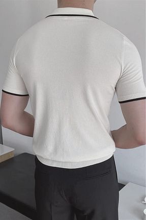 تیشرت سفید مردانه اسلیم فیت Oksit - کد 931455165