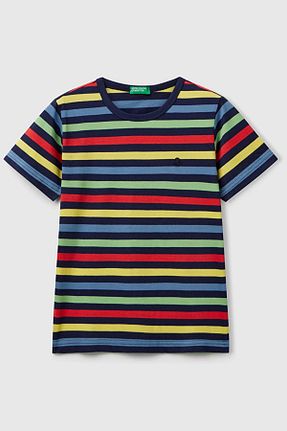 تیشرت اسپرت سفید بچه گانه رگولار Benetton - کد 931448513
