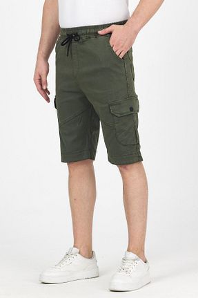 شلوارک و برمودا خاکی مردانه رگولار DAMGA JEANS - کد 931318844