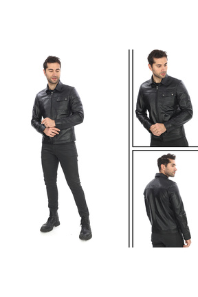 کت مشکی مردانه اسلیم فیت Fatih Deri - کد 931454673