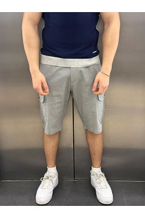 شلوارک و برمودا طوسی مردانه رگولار RİCHBERG - کد 931470075