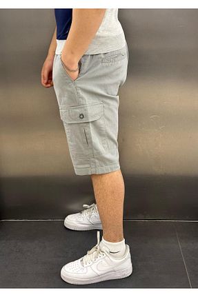 شلوارک و برمودا طوسی مردانه رگولار RİCHBERG - کد 931470075