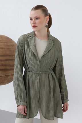 ست بالاتنه و پائین تنه حجاب خاکی زنانه رگولار Puane - کد 928839790