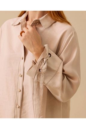 تونیک بژ زنانه بافتنی Scl - کد 931491943