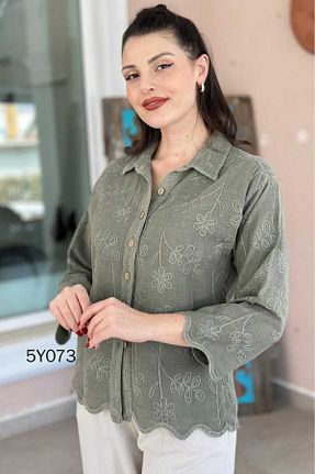 پیراهن خاکی زنانه رگولار Seviliko - کد 931486602