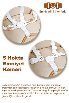 صندلی تغذیه بژ Meleni Toys - کد 931797436