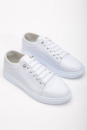 کفش اسنیکر سفید مردانه چرم مصنوعی Zegeshoes - کد 905276981
