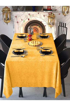 رومیزی زرد پلی استر Demor Home - کد 346685333
