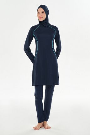 مایو حجاب سرمه ای زنانه ساده Adasea - کد 931811404